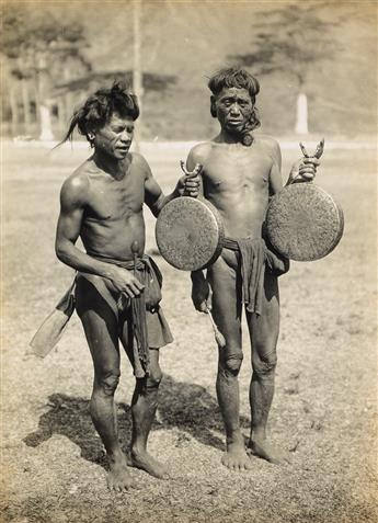 (PHILIPPINES) A group of 59 photographs of the Philippines, including many individual and group portraits of natives, and the surroundi